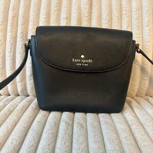 Kate Spade Small Black Crossbody Leather Purse